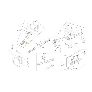Korpus dolnego prawego łącznika KIOTI T2625-93124