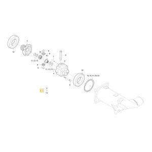 Urządzenie przednego mechanizmu różnicowego KIOTI T2630-43102