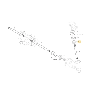 Koło zębate stożkowe 16 KIOTI T2630-43442