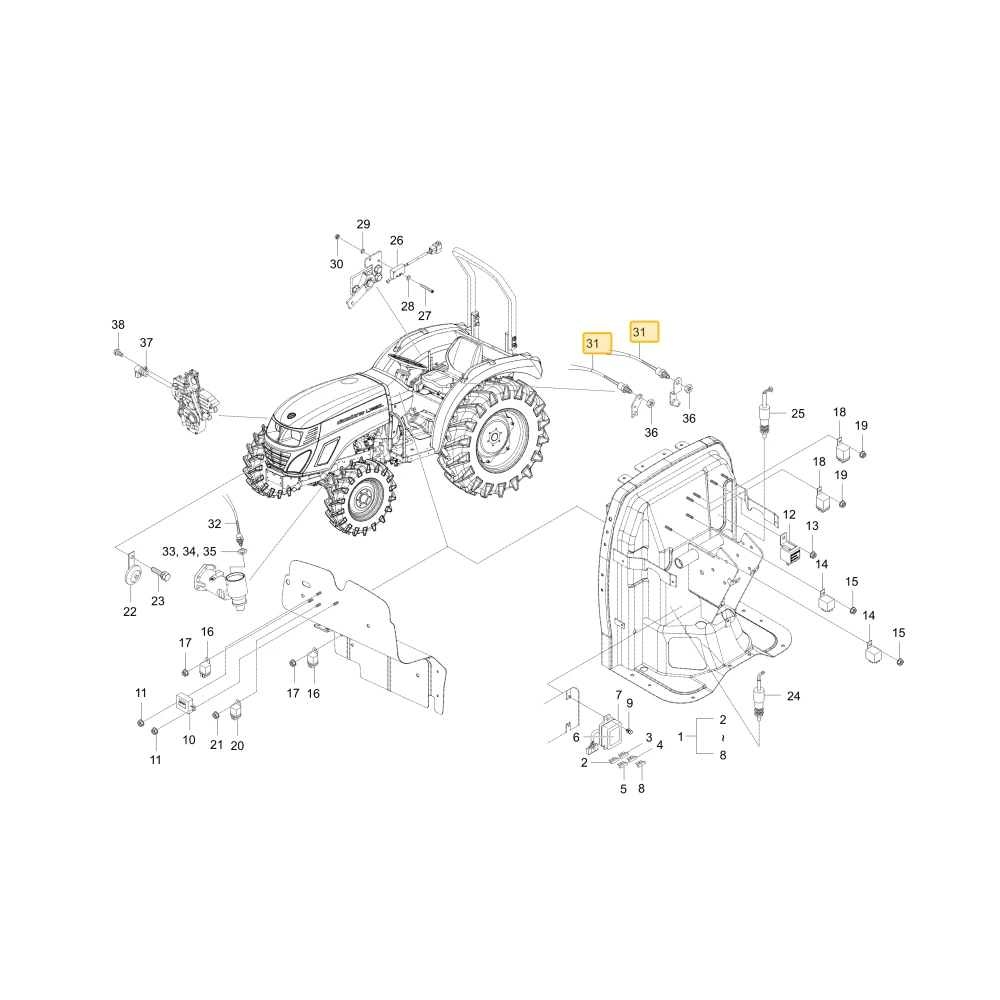 Przełącznik Safty KIOTI T2630-69301