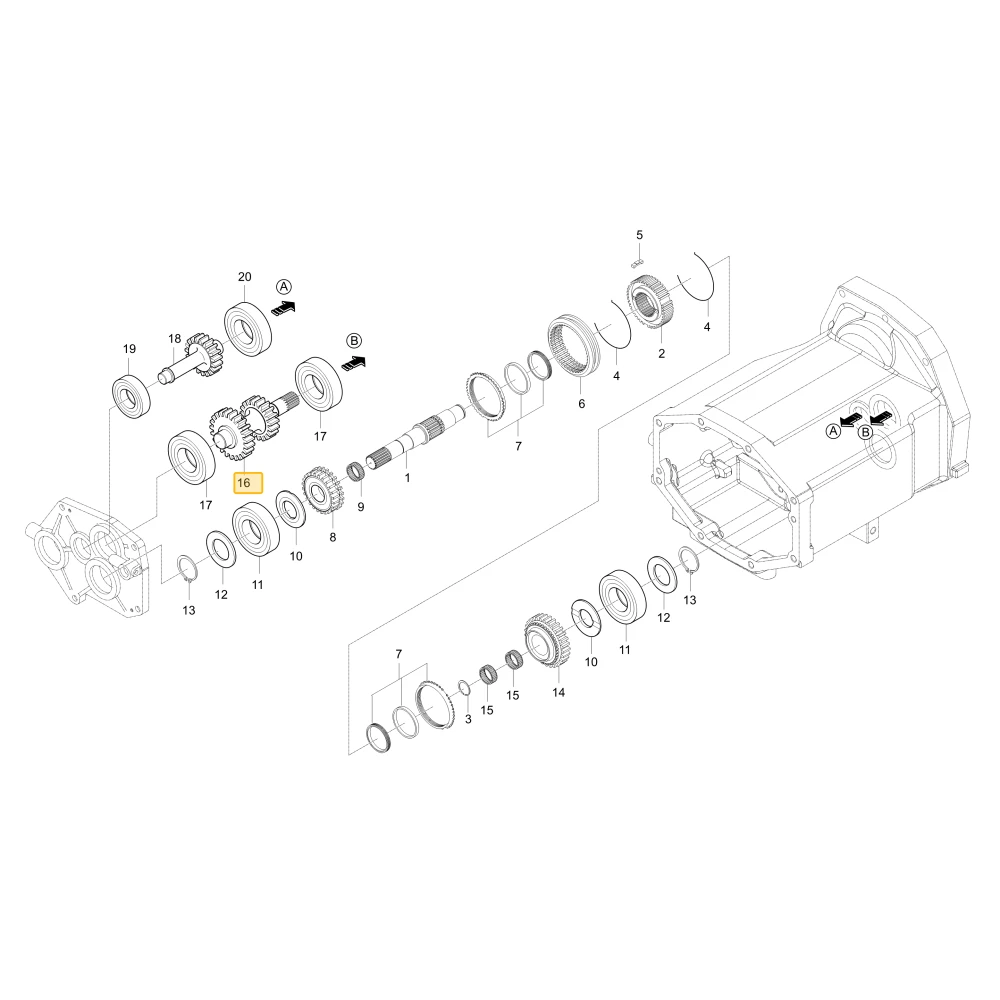 Koło zębate 23 21 KIOTI T2660-22641
