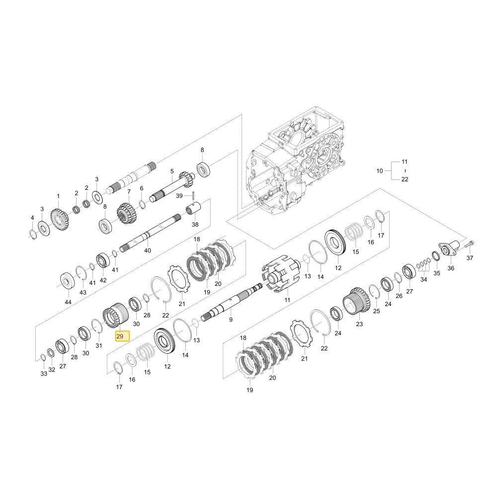 Koło zębate 22 KIOTI T2660-46152