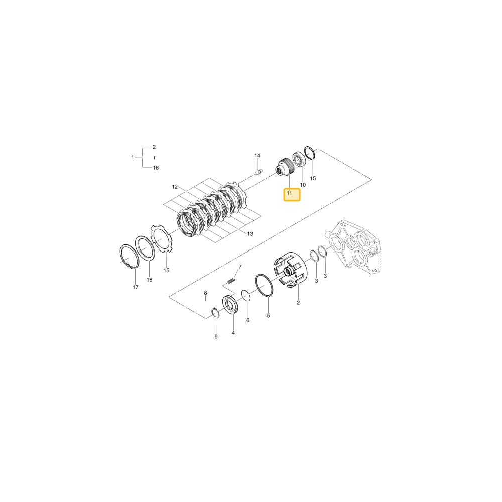 Piasta wielowypustu KIOTI T2670-15256