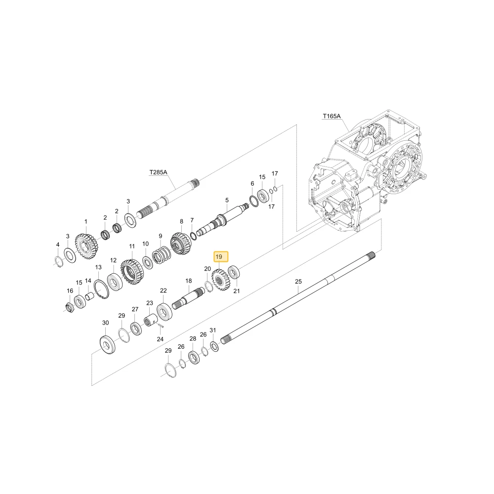 Koło zębate 21 KIOTI T2815-44621