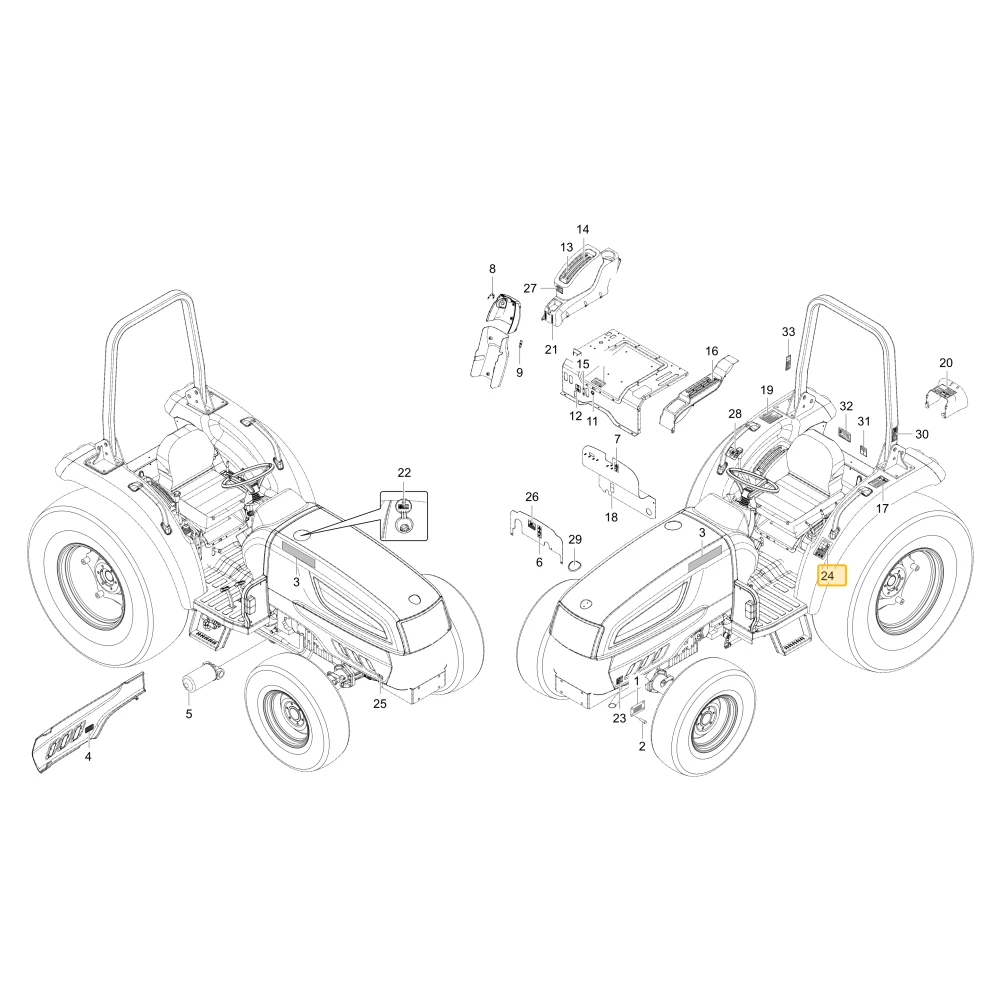 Naklejka prędkości KIOTI T2815-55151