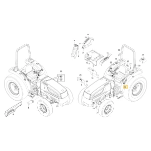 Naklejka prędkości KIOTI T2815-55151
