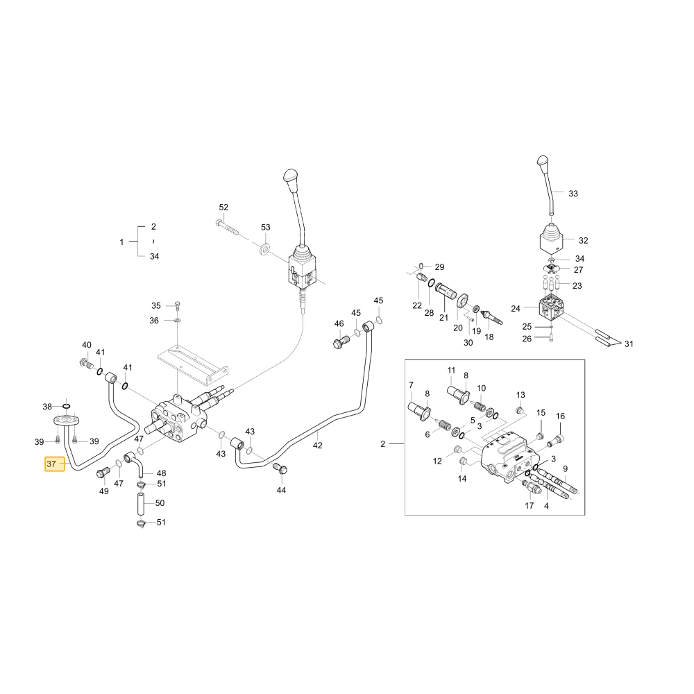 Rurka hydrauliczna J1 KIOTI T2815-90253