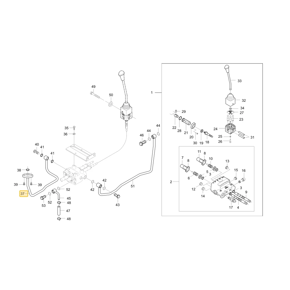 Rurka hydrauliczna J1 KIOTI T2825-90253