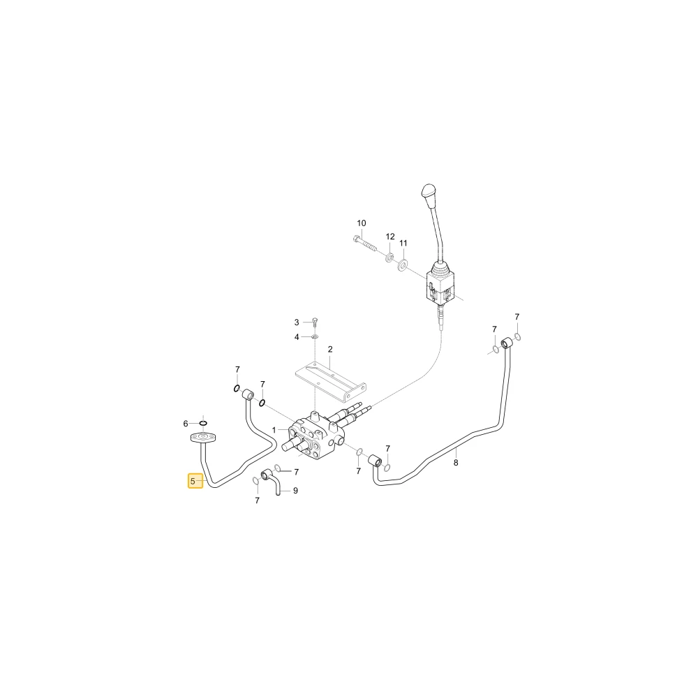 Rurka hydrauliczna J1 KIOTI T2825-90254BB
