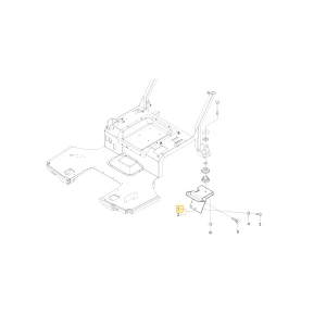 Uchwyt lewego łańcucha kontrolnego KIOTI T2845-97141