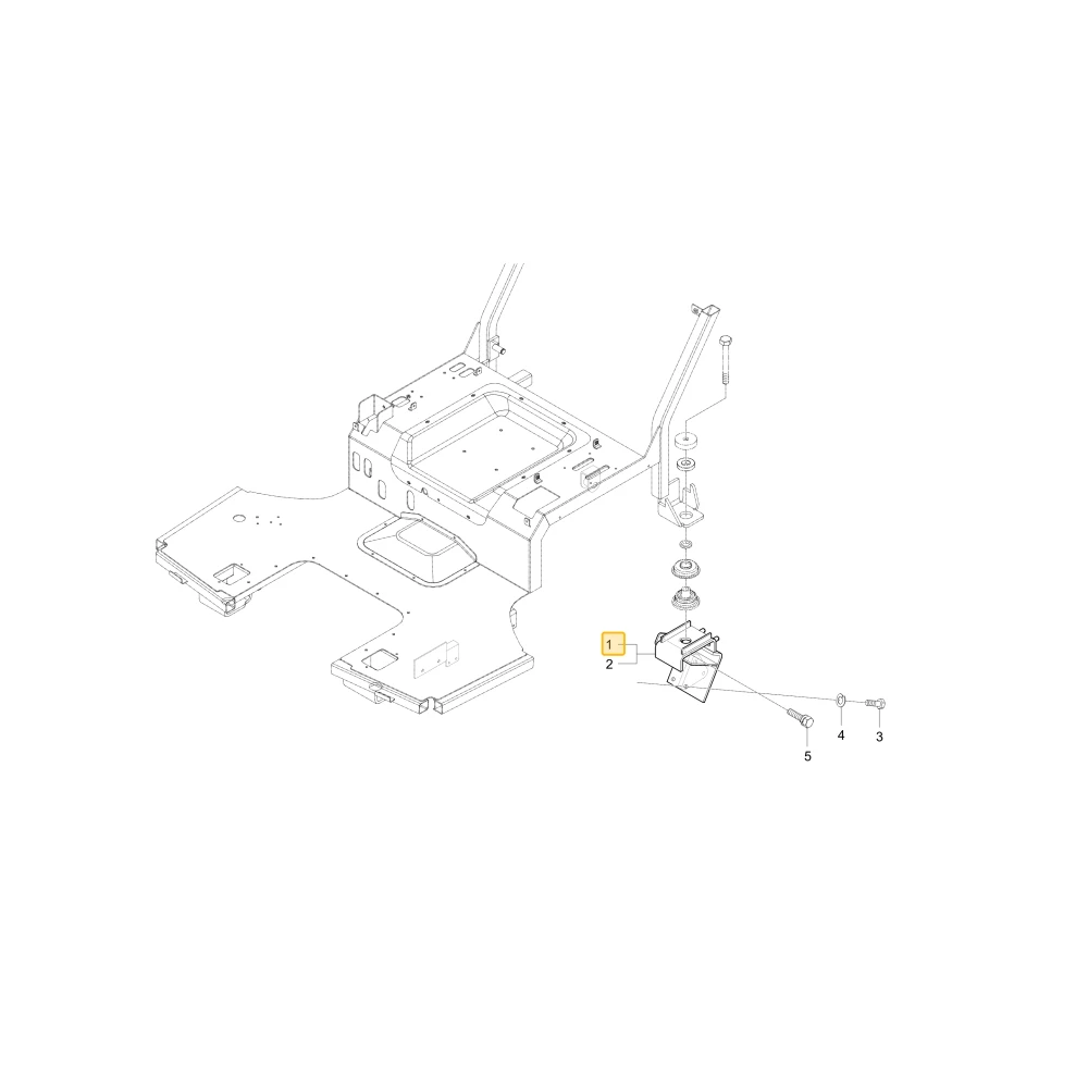 Uchwyt łańcucha kontrolnego KIOTI T2876-97142ED