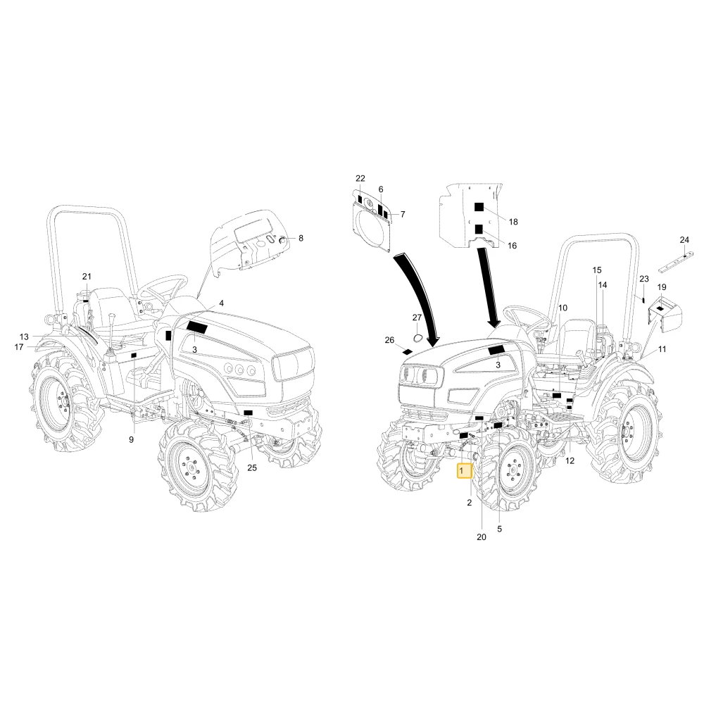 Naklejka Manufacturing KIOTI T3987-52011