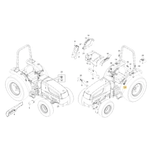 Naklejka prędkości KIOTI T4015-55151