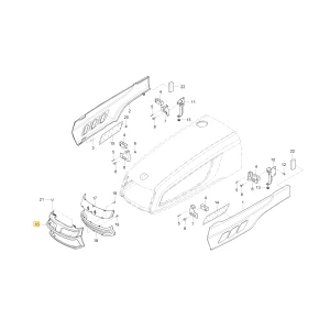 Grill przedniej lampy KIOTI T4025-50813