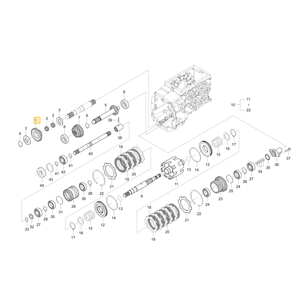 Koło zębate 27 KIOTI T4110-44521