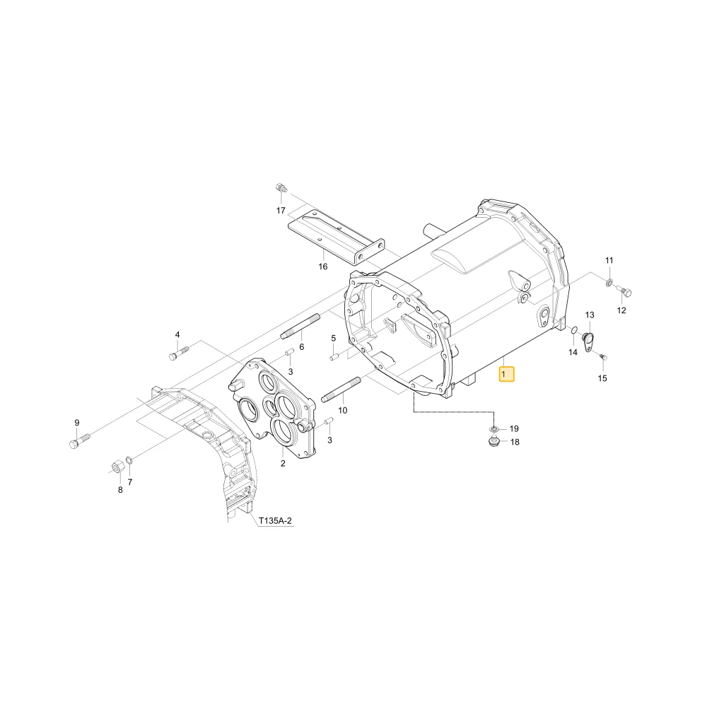 Środkowa obudowa KIOTI T4115-21154