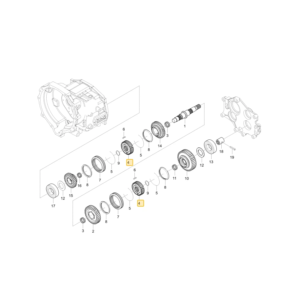 Piasta synchronizatora KIOTI T4115-21771