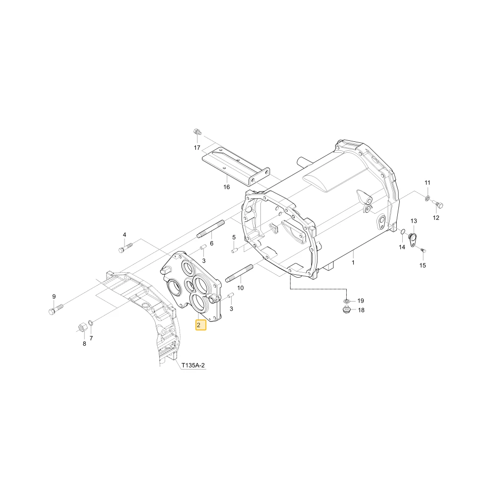 Pokrywa łożyska KIOTI T4115-22703