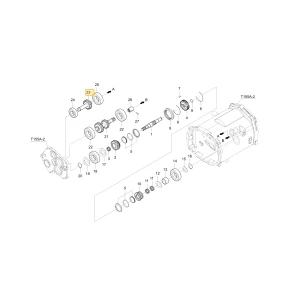 Wał koła zębatego 19 KIOTI T4115-22721