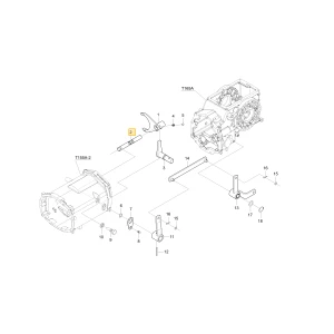 Drążek widełek pełzających KIOTI T4115-23161