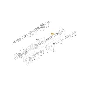 Wał napędowy WOM KIOTI T4115-25261