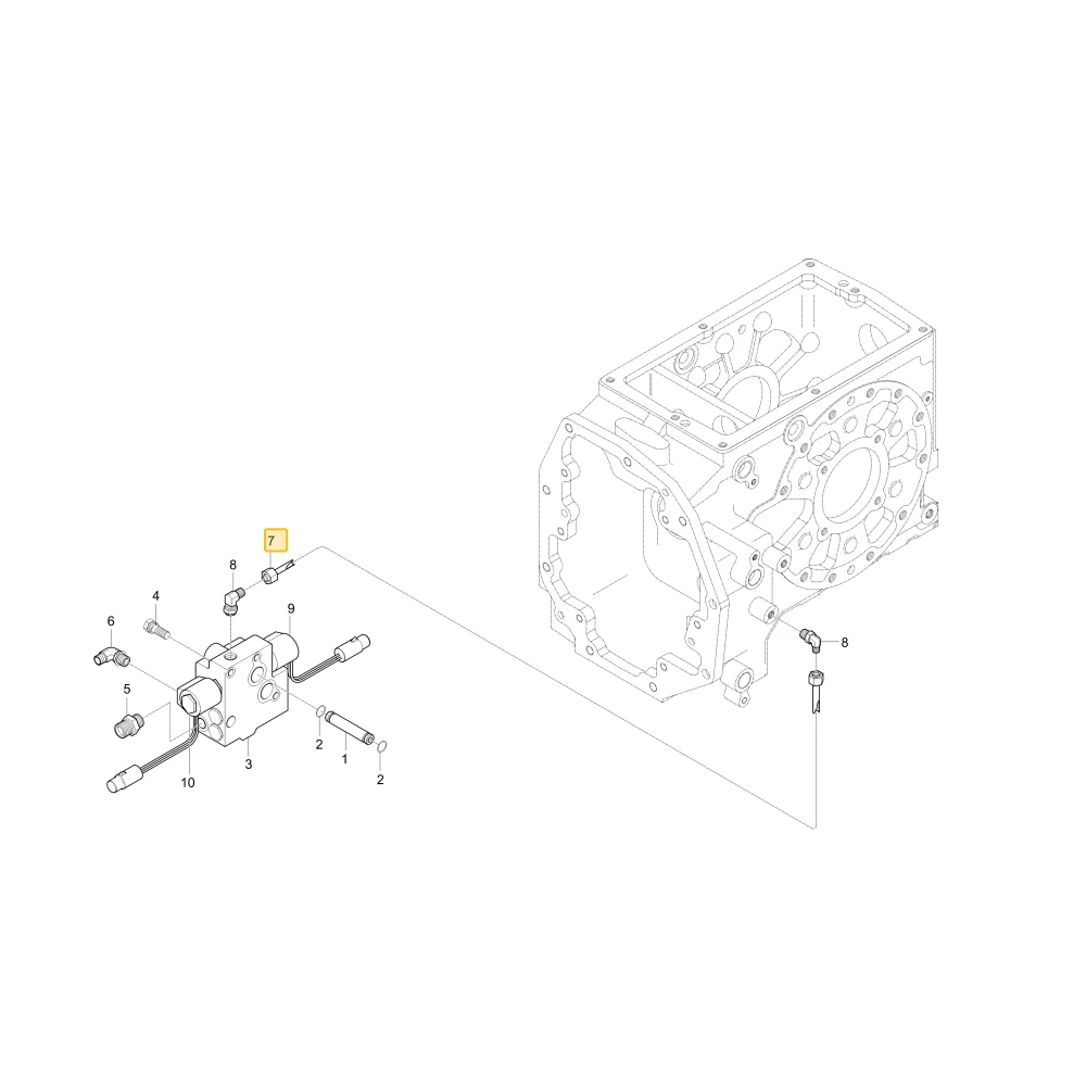Rurka hydrauliczna 4WD KIOTI T4115-32964