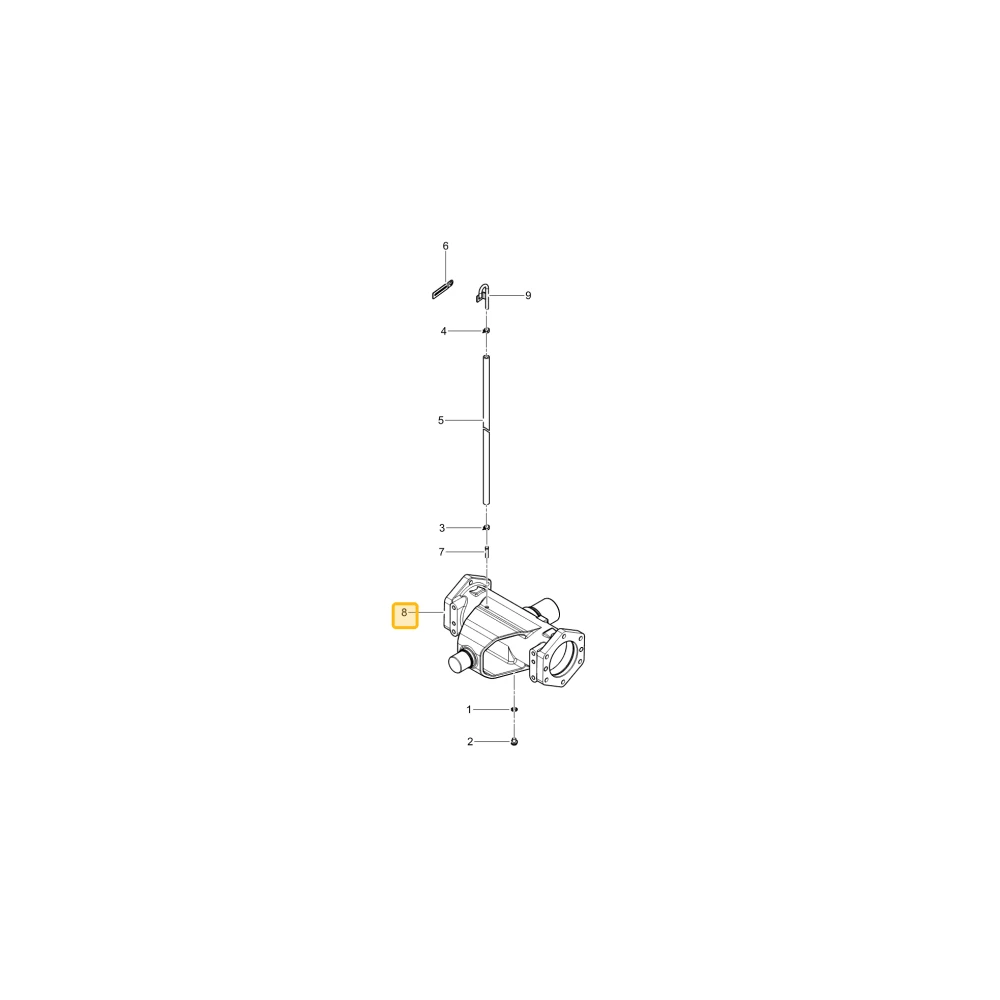 Podpora przedniej osi KIOTI T4115-42145
