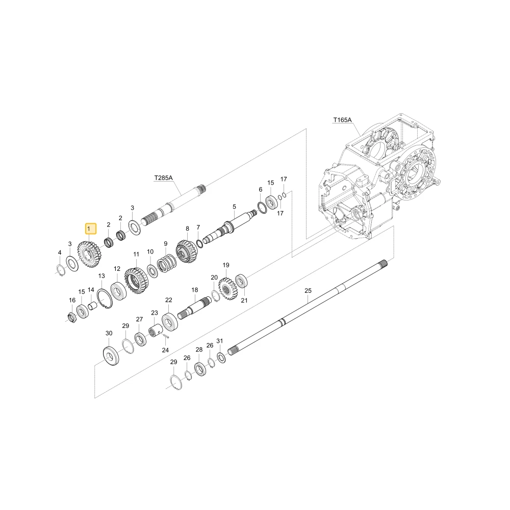Koło zębate 27 20 KIOTI T4115-44521