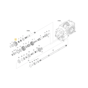 Koło zębate 27 20 KIOTI T4115-44521
