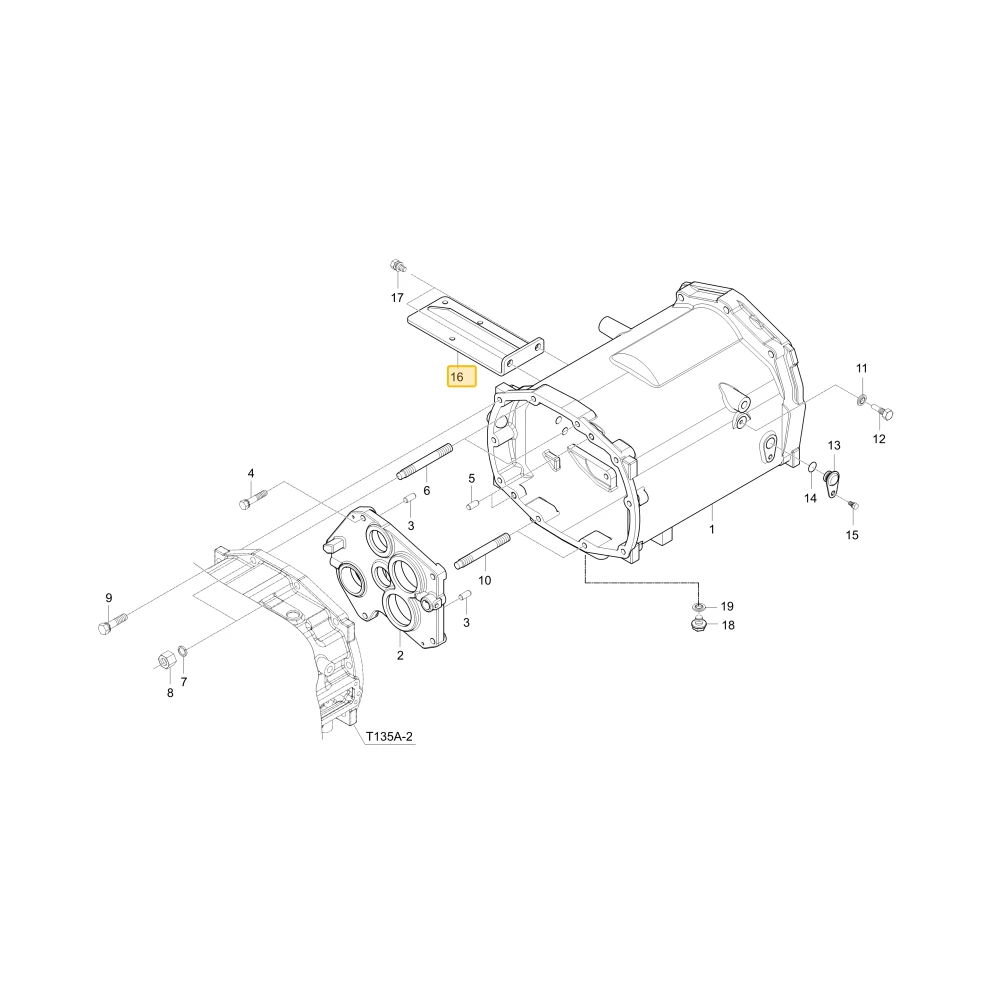 Rozpórka zaworu joysticka M KIOTI T4115-90232