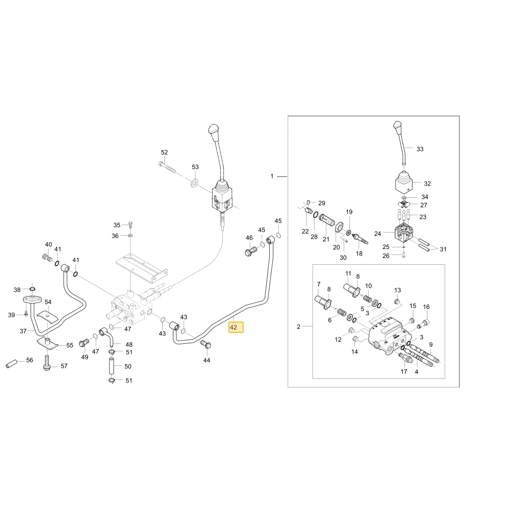 Rurka hydrauliczna J2 KIOTI T4115-90262