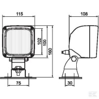 Lampa robocza 115x102 H3 55W | poltechparts.pl
