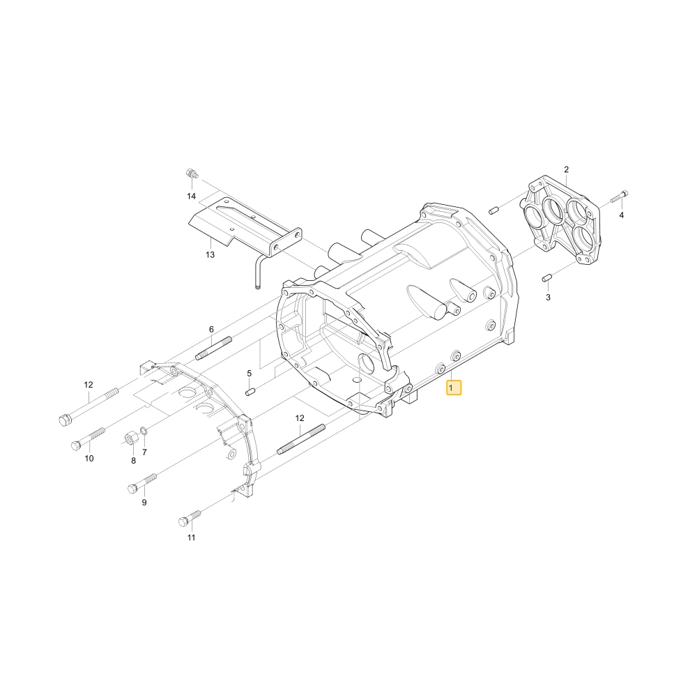 Środkowa obudowa KIOTI T4125-21152