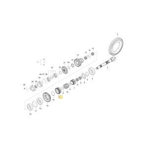 Mechanizm zmiany biegów zmiany biegów zakresu biegów KIOTI T4125-23675
