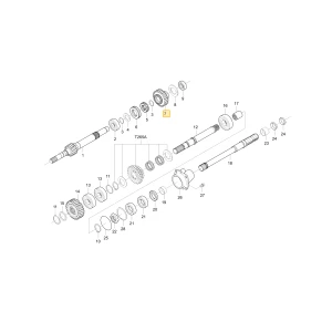 Koło zębate 28 KIOTI T4125-24163