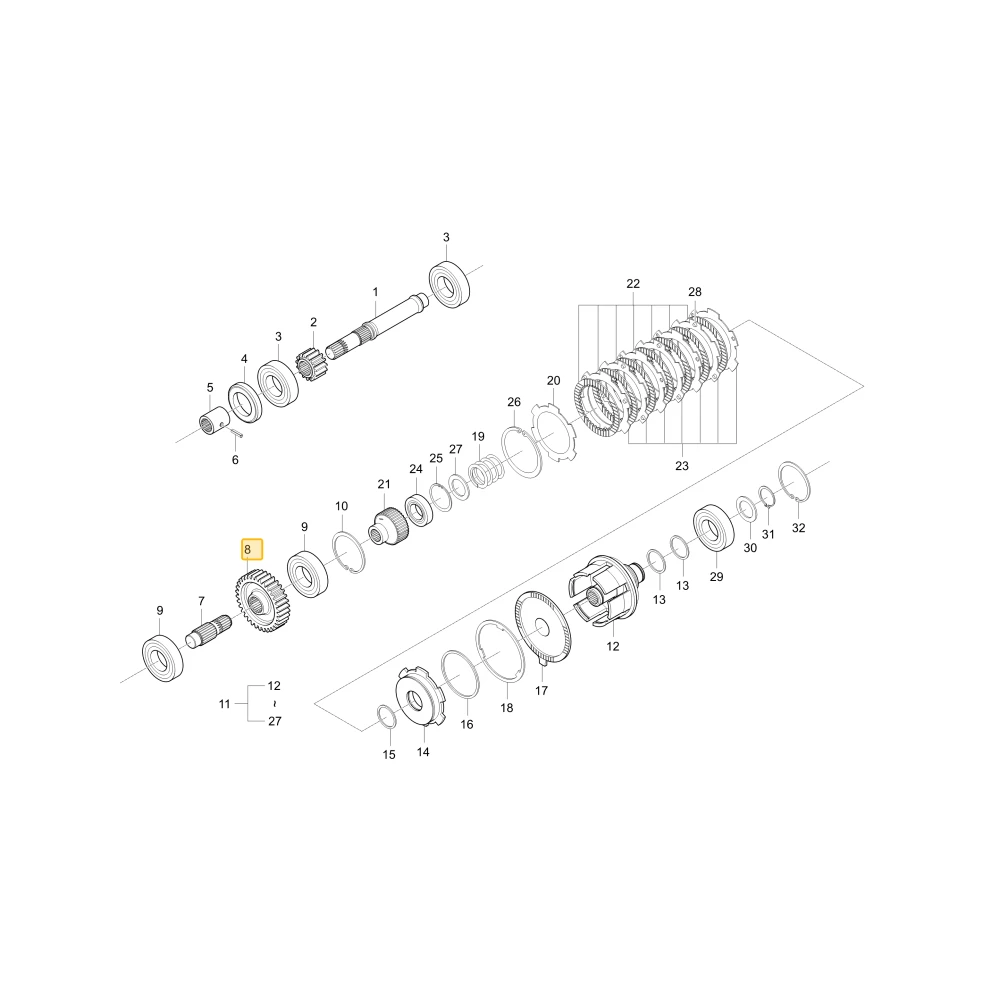Koło zębate 34 KIOTI T4125-25241