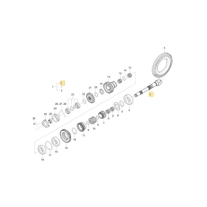 Koło zębate stożkowe spiralne KIOTI T4125-26121