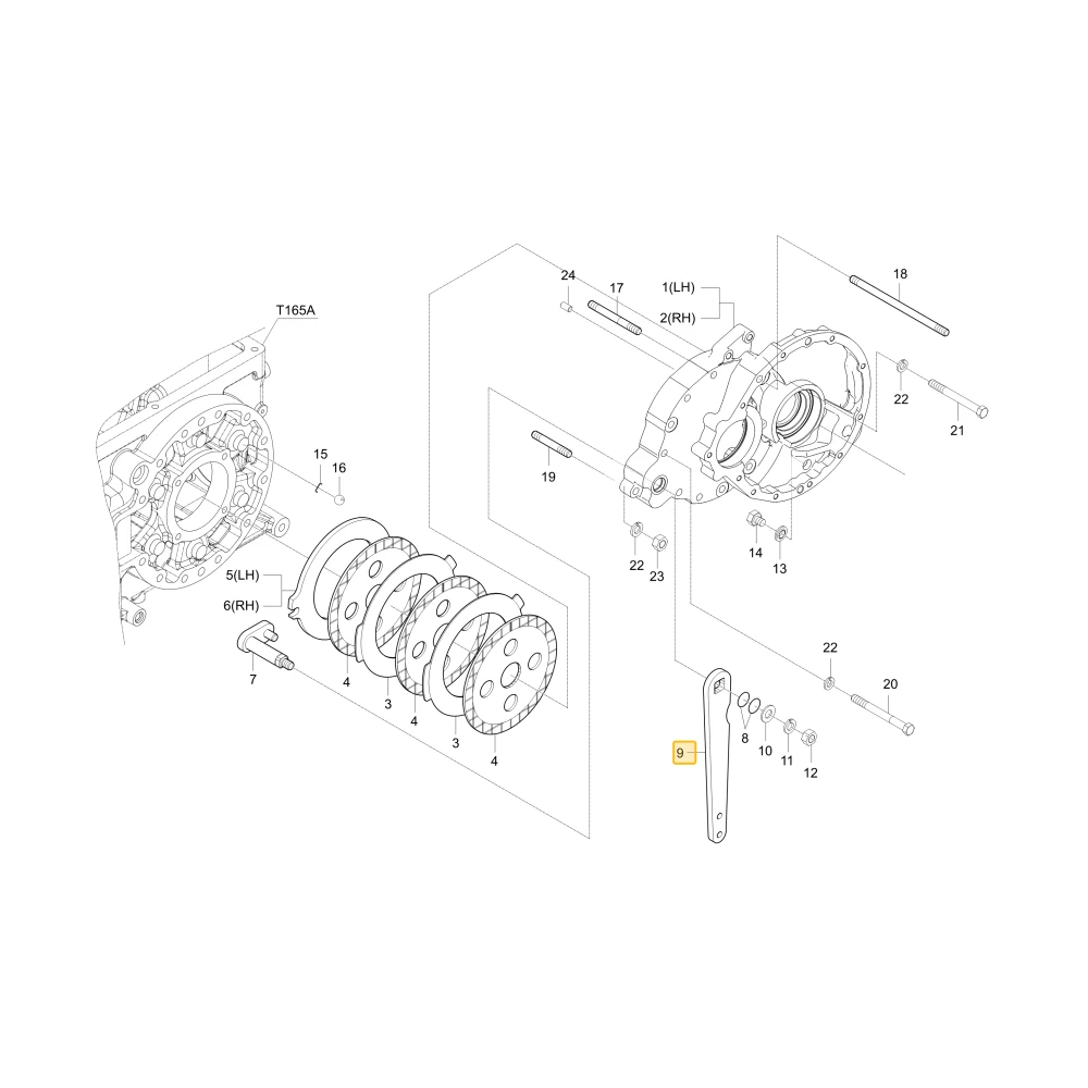 Dźwignia krzywki hamulca KIOTI T4125-28223