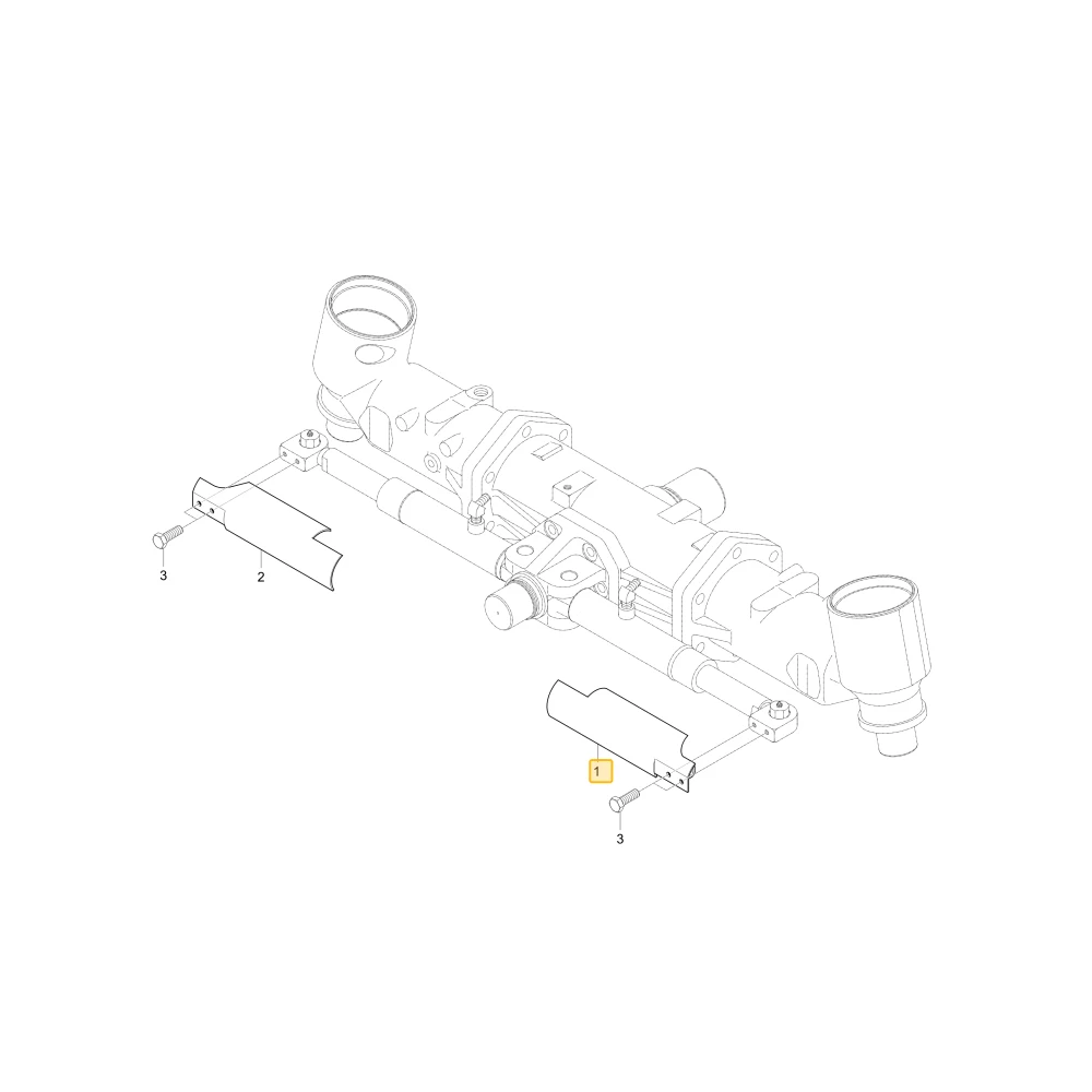 Pokrywa lewego siłownika KIOTI T4125-31332