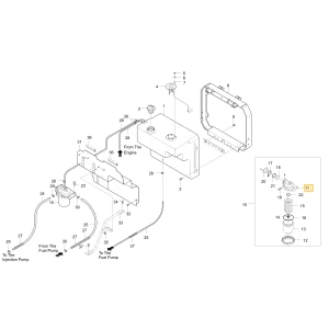 Korpus filtra paliwowego KIOTI T4125-35021