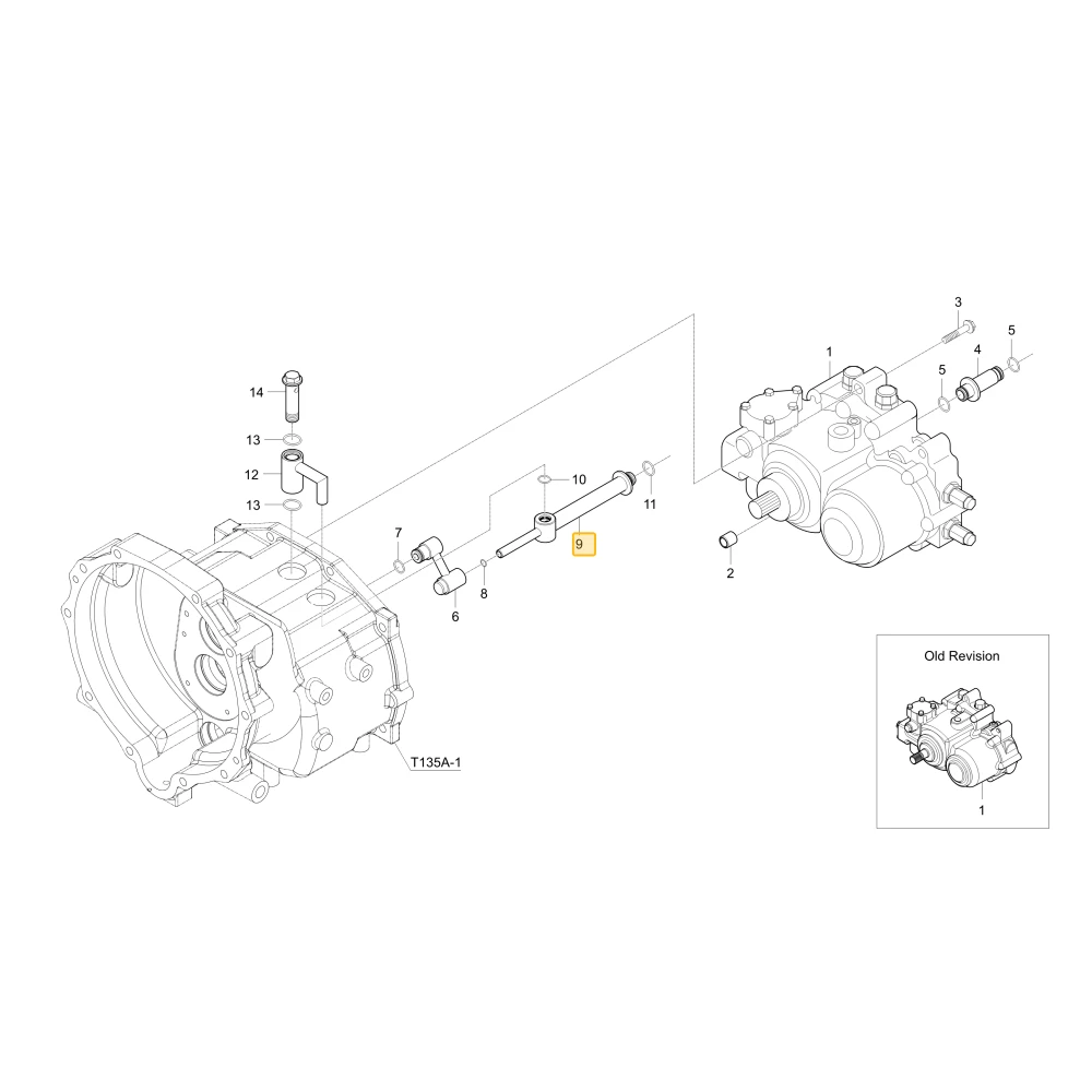 Rurka powrotna 2 KIOTI T4125-37072