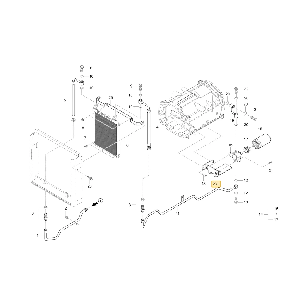 Podpora Filterhst KIOTI T4125-38091