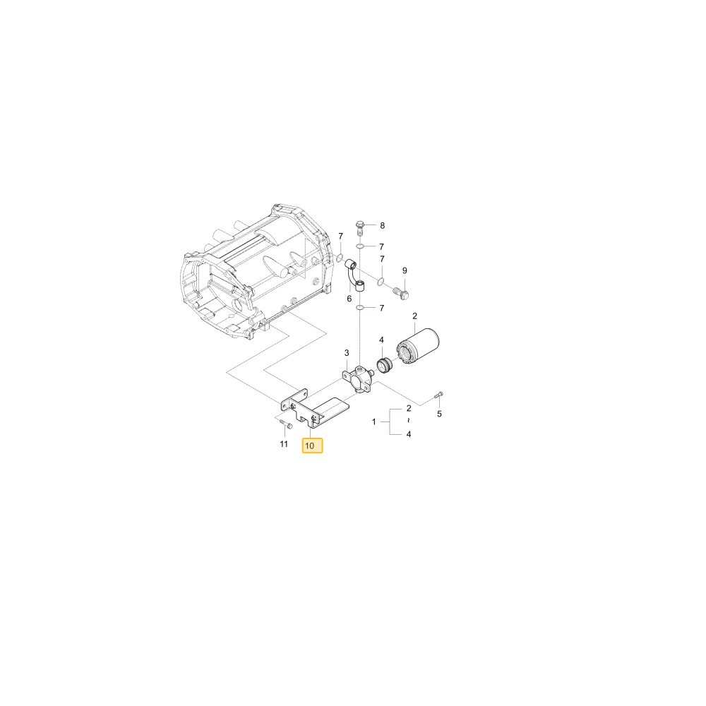 Podpora Filterhst KIOTI T4125-38091BB