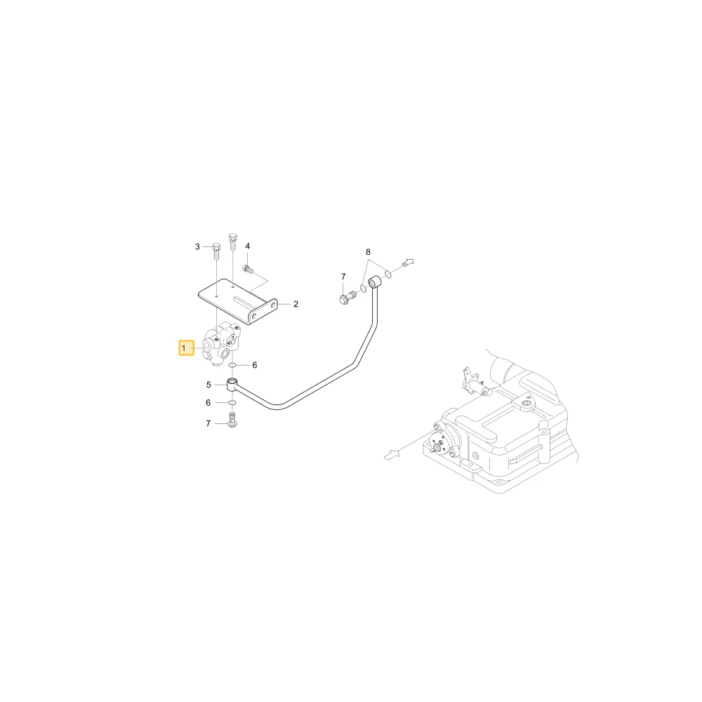 Blok hydrauliczny KIOTI T4125-38301