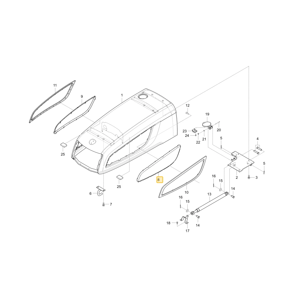 Siatka grilla maski 1 KIOTI T4125-51111BB