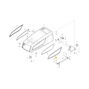 Lewy grill boczny KIOTI T4125-51131