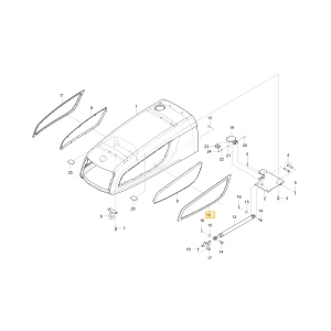 Lewy grill boczny KIOTI T4125-51132