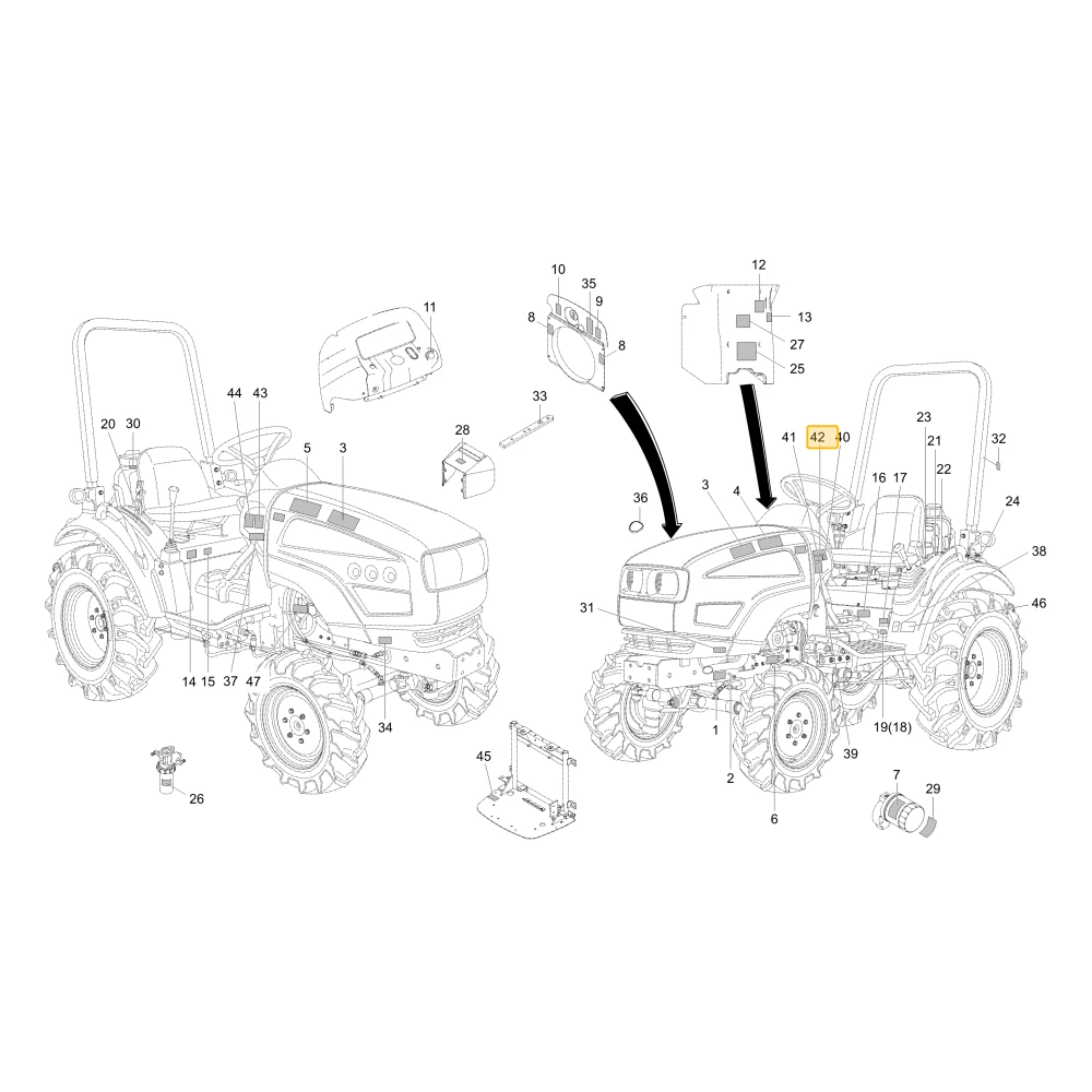 Naklejka osłony Face KIOTI T4125-56161