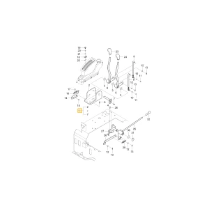 Dźwignia hydrauliczna sterująca KIOTI T4125-65236