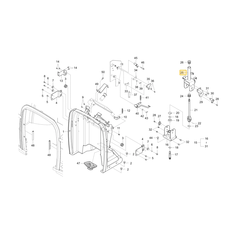 Kolumna kierownicza KIOTI T4125-66126